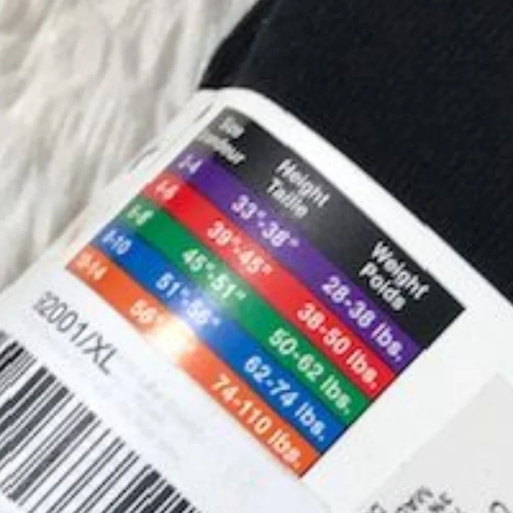 Trimfit Black Footless Cotton Blend Tights